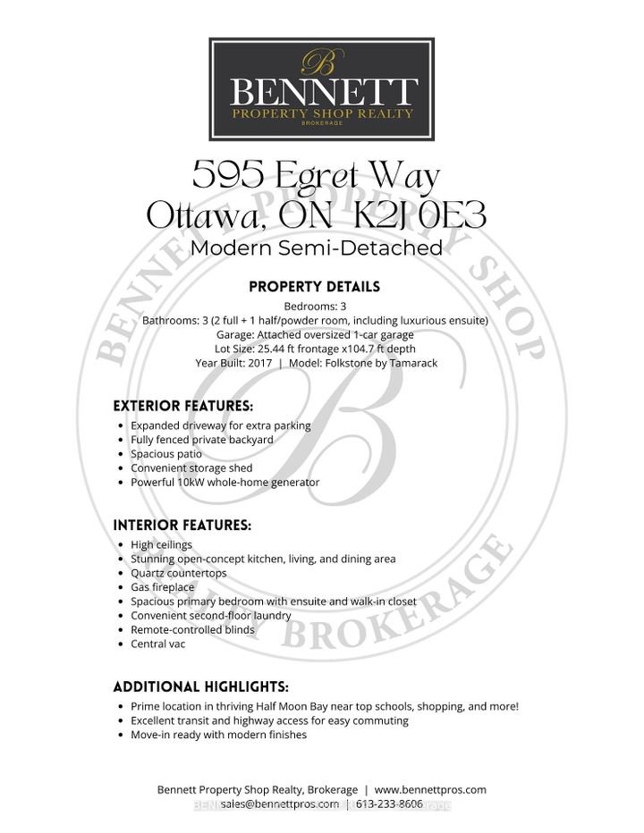 Photo 20 at 595 Egret Way, Nepean (Half Moon Bay), Ottawa