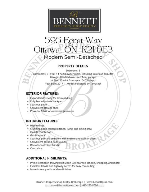 Photo 20 at 595 Egret Way, Nepean (Half Moon Bay), Ottawa